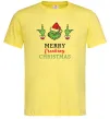 Чоловіча футболка Грінч Merry Christmas Лимонний Чоловіча футболка Грінч Merry Christmas Лимонний фото