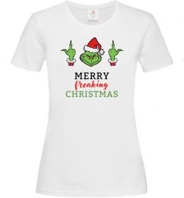 Жіноча футболка Грінч Merry Christmas