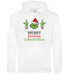 Мужская толстовка (худи) Грінч Merry Christmas Белый Мужская толстовка (худи) Грінч Merry Christmas Белый фото