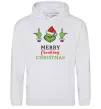 Мужская толстовка (худи) Грінч Merry Christmas Серый меланж Мужская толстовка (худи) Грінч Merry Christmas Серый меланж фото