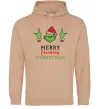 Мужская толстовка (худи) Грінч Merry Christmas Песочный Мужская толстовка (худи) Грінч Merry Christmas Песочный фото