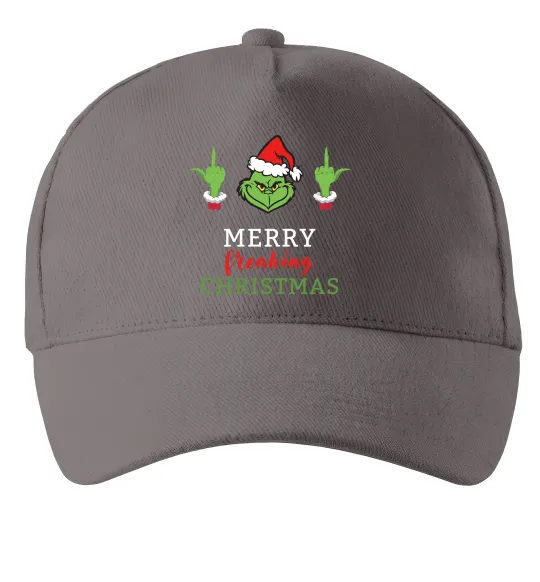 Кепка Грінч Merry Christmas Сірий фото