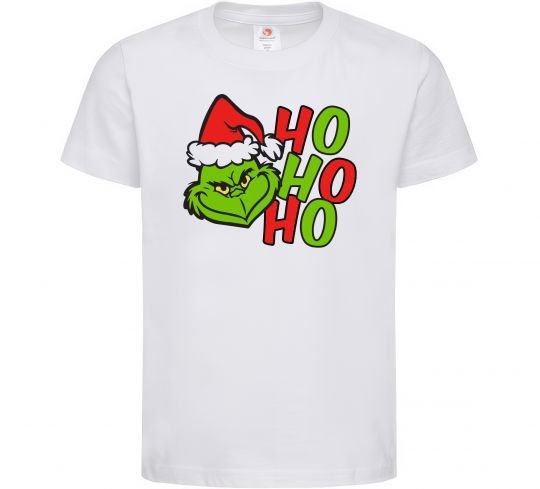 Детская футболка Grinch Ho-Ho-Ho Белый фото