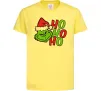 Дитяча футболка Grinch Ho-Ho-Ho Лимонний фото