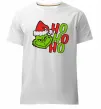 Мужская премиум футболка Grinch Ho-Ho-Ho Белый фото