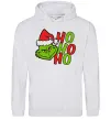 Жіноча толстовка (худі) Grinch Ho-Ho-Ho Сірий меланж Жіноча толстовка (худі) Grinch Ho-Ho-Ho Сірий меланж фото
