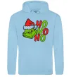 Женская толстовка (худи) Grinch Ho-Ho-Ho Голубой фото
