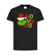 Дитяча футболка Grinch Ho-Ho-Ho Чорний фото