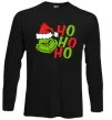 Лонгслив Grinch Ho-Ho-Ho Черный фото
