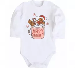 Детский боди Печиво в чашці Белый фото