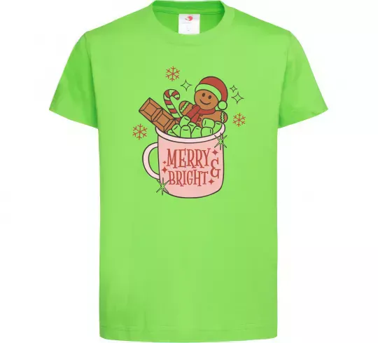 Детская футболка Печиво в чашці Лаймовый фото