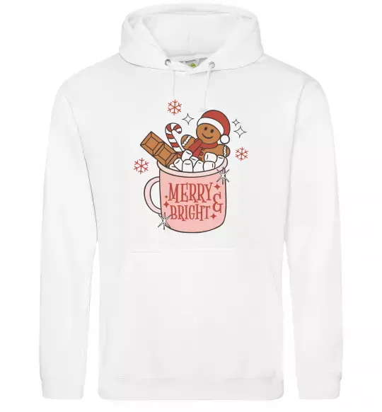 Жіноча толстовка (худі) Печиво в чашці Білий фото