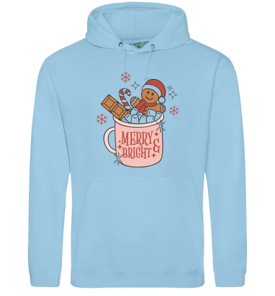 Женская толстовка (худи) Печиво в чашці Голубой фото