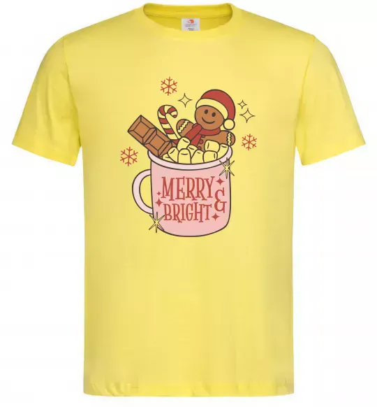 Чоловіча футболка Печиво в чашці Лимонний фото