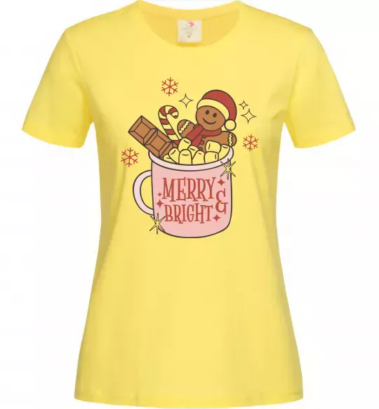 Жіноча футболка Печиво в чашці Лимонний фото