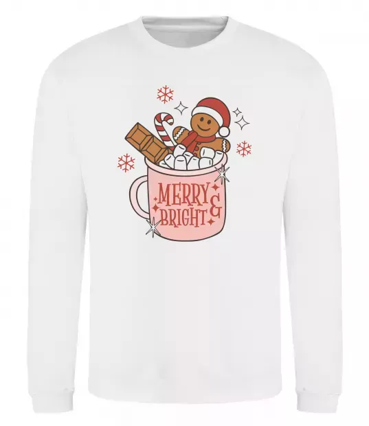 Світшот Печиво в чашці Білий фото