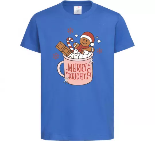 Детская футболка Печиво в чашці Ярко-синий фото