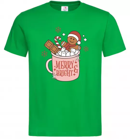 Чоловіча футболка Печиво в чашці Зелений фото