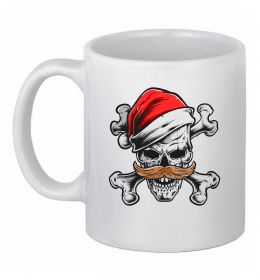 Чашка керамічна Новорічний череп Чашка керамічна Новорічний череп