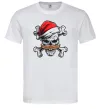 Мужская футболка Новорічний череп Белый Мужская футболка Новорічний череп Белый фото