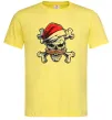 Мужская футболка Новорічний череп Лимонный Мужская футболка Новорічний череп Лимонный фото