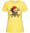 Жіноча футболка Новорічний череп Лимонний Жіноча футболка Новорічний череп Лимонний фото