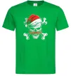 Мужская футболка Новорічний череп Зеленый Мужская футболка Новорічний череп Зеленый фото