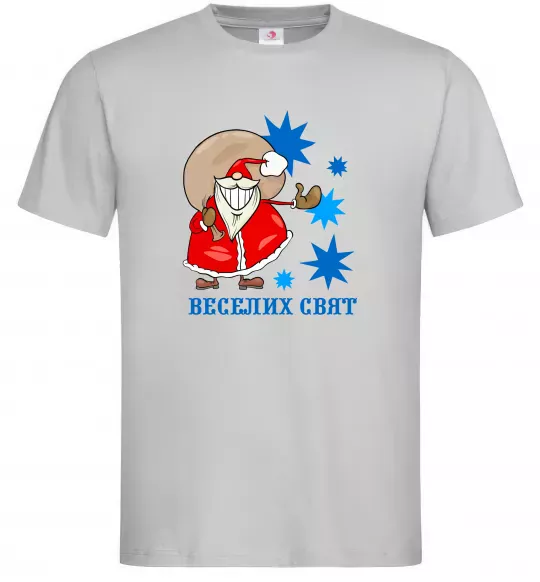 Мужская футболка Веселих свят Серый фото