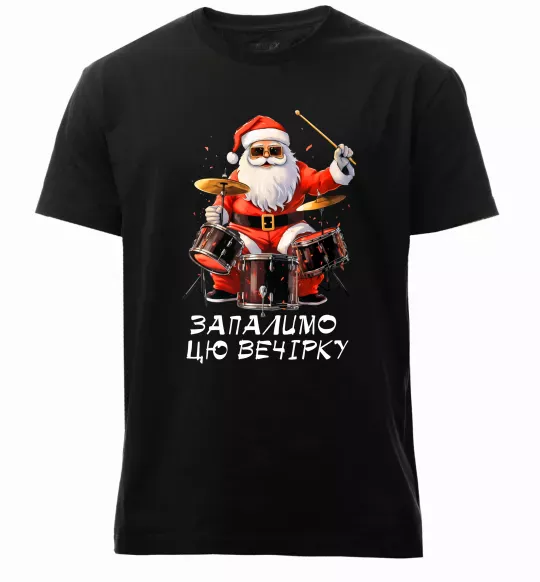 Мужская премиум футболка Запалимо цю вечірку Черный фото