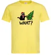 Мужская футболка Кіт ялинка Лимонный Мужская футболка Кіт ялинка Лимонный фото