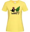 Жіноча футболка Кіт ялинка Лимонний Жіноча футболка Кіт ялинка Лимонний фото