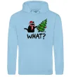 Чоловіча толстовка (худі) Кіт ялинка Блакитний фото