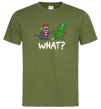 Мужская футболка Кіт ялинка Оливковый Мужская футболка Кіт ялинка Оливковый фото
