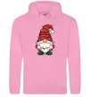 Мужская толстовка (худи) Новорічний гном Розовый фото
