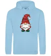 Женская толстовка (худи) Новорічний гном Голубой фото