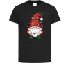 Детская футболка Новорічний гном Черный фото