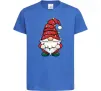 Детская футболка Новорічний гном Ярко-синий фото