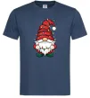 Мужская футболка Новорічний гном Темно-синий фото