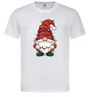 Мужская футболка Новорічний гном Белый фото