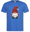 Мужская футболка Новорічний гном Ярко-синий фото