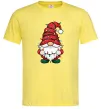 Мужская футболка Новорічний гном Лимонный фото
