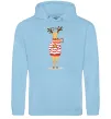 Мужская толстовка (худи) Новорічний Олень Голубой фото