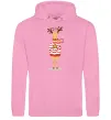 Женская толстовка (худи) Новорічний Олень Розовый фото