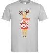 Чоловіча футболка Новорічний Олень Сірий Чоловіча футболка Новорічний Олень Сірий фото