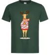 Чоловіча футболка Новорічний Олень Темно-зелений Чоловіча футболка Новорічний Олень Темно-зелений фото