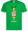 Чоловіча футболка Новорічний Олень Зелений Чоловіча футболка Новорічний Олень Зелений фото