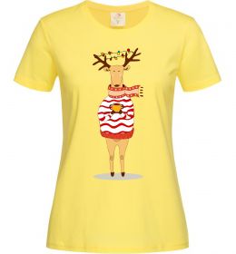 Жіноча футболка Новорічний Олень Жіноча футболка Новорічний Олень