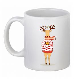 Чашка керамічна Новорічний Олень Чашка керамічна Новорічний Олень
