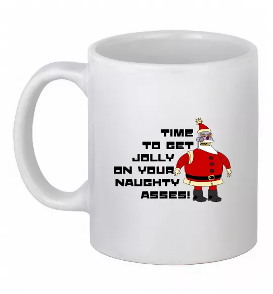 Чашка керамическая Робо Санта Футурама Белый фото