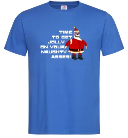 Мужская футболка Робо Санта Футурама Ярко-синий фото